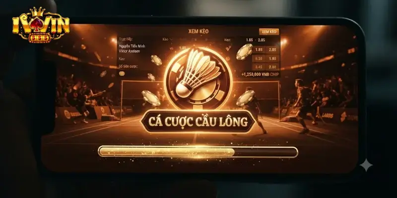 Cá cược cầu lông iWin hấp dẫn, thưởng lớn mỗi trận đấu thể thao